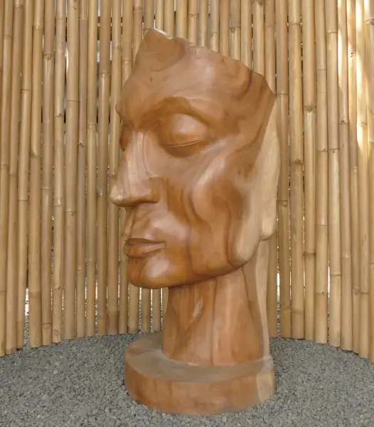 Product image of the product “Mask man by original made of suar wood, 120cm height ”